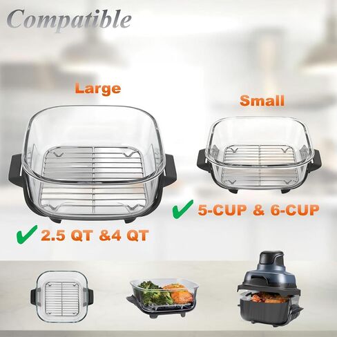 Crisper Rack for Ninja Crispi, 2PCS Stainless Steel Air Fryer Rack in Kuwait