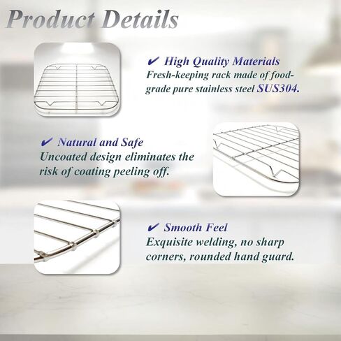 Crisper Rack for Ninja Crispi, 2PCS Stainless Steel Air Fryer Rack in Kuwait