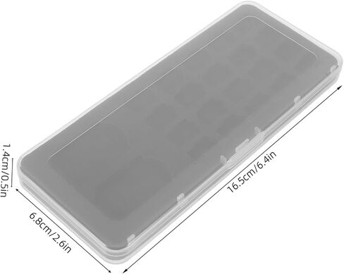 BESPORTBLE Memory Card Storage Box Holder Case for 20 and Standard Memory Cards with Protective Plastic and Sponge Interior, Ultraslim Portable Organizer for Travel and Professional Use in Kuwait