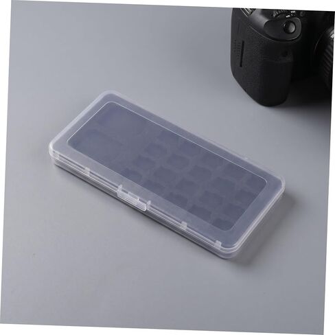 BESPORTBLE Memory Card Storage Box Holder Case for 20 and Standard Memory Cards with Protective Plastic and Sponge Interior, Ultraslim Portable Organizer for Travel and Professional Use in Kuwait