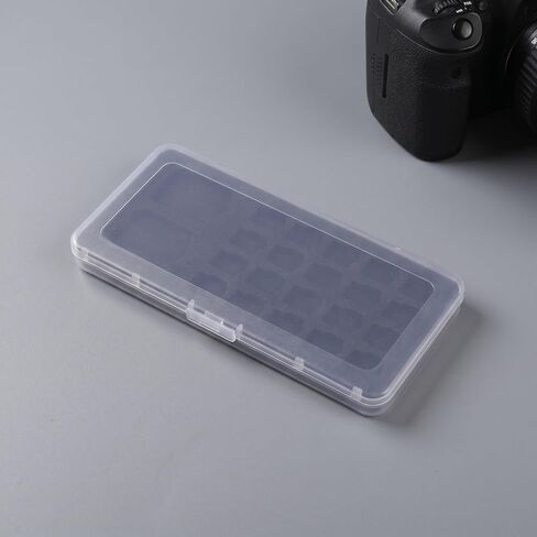 Memory Card Storage Case Lightweight and Stylish Organizer for 20 Cards, Ultrathin Protective Mini Storage Box with Plastic and Sponge Material for Professional and Casual Use in Kuwait