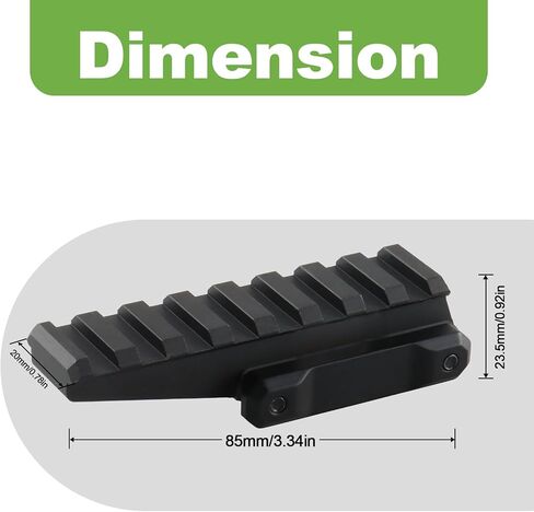 Metal Optic Riser Mount Fast Riser Red Dot Sight in Kuwait