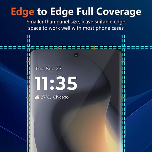 (3 Pack) For Motorola Edge 2024 Screen Protector，HD-Clear Tempered Glass Screen Protector [3D Touch][Bubble-Free][Anti-Scratch] Screen Protector Glass For Motorola Edge 2024/2023 in Kuwait