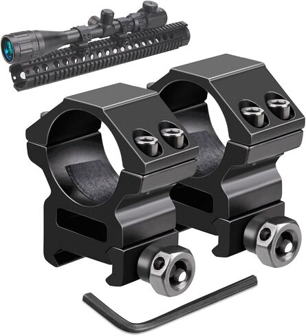 Modkin Rifle Scope Rings, Medium Profile Scope Mounts for Picatinny Rail (1 inch, 2 Pieces) in Kuwait
