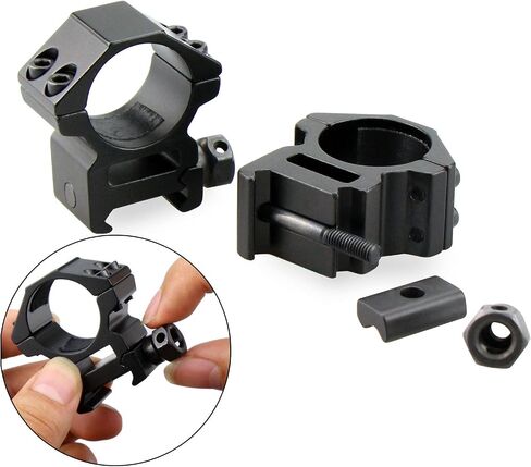 Modkin Rifle Scope Rings, Medium Profile Scope Mounts for Picatinny Rail (1 inch, 2 Pieces) in Kuwait