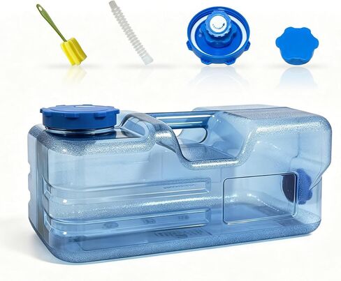4 Gallon Water Container with Spigot, Portable Camping Water Jug, No Leakage Water Storage Containers for Camping, Outdoor Hiking, RV, BPA Free Emergency Water Tank in Kuwait