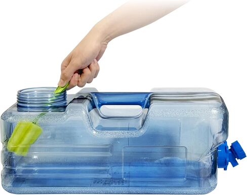 4 Gallon Water Container with Spigot, Portable Camping Water Jug, No Leakage Water Storage Containers for Camping, Outdoor Hiking, RV, BPA Free Emergency Water Tank in Kuwait