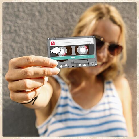 GTOTd Retro Cassette Tape Debit Credit Card Cover Sticker Skin（8 Pack） in Kuwait