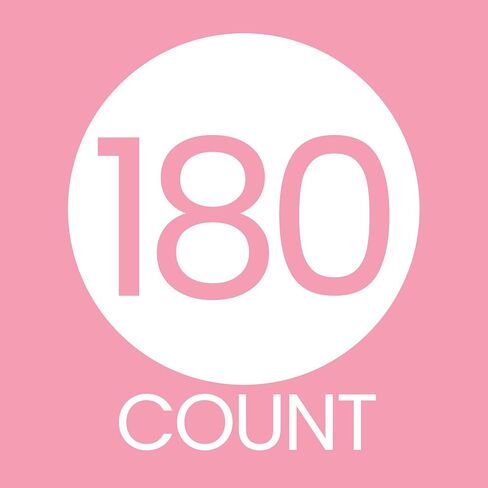 Pink Floral 70th Birthday Kiss Stickers, 180 Count, 3 Designs in Saudi Arabia
