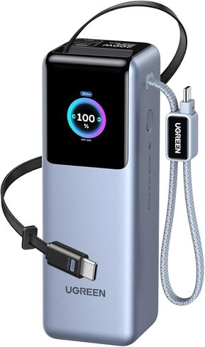 UGREEN Nexode Pro 25000mAh 200W Retractable Cables Power Bank for iPhone in Kuwait