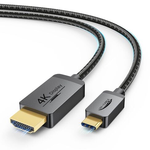 1.5FT Short 4K USB C to HDMI Cable, Slim Thunderbolt 5/4/3 Type-C to HDMI in Kuwait