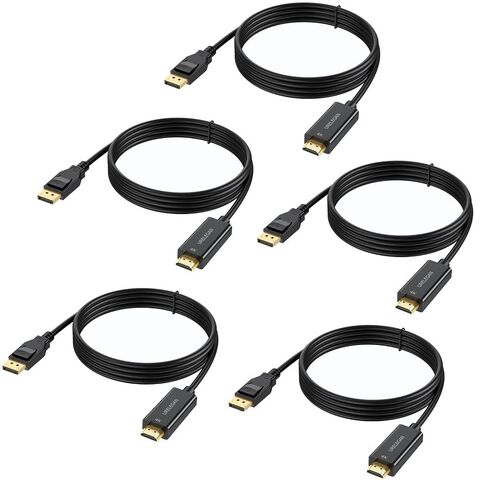 DisplayPort to HDMI Cable 3 feet 5-Pack Uni-Directional in Saudi Arabia