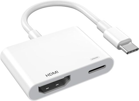 [MFi Certified] Apple USB C to HDMI Adapter for iPhone 17 to TV,4K Type C Digital AV Adapter Sync Screen Connector with 100W Fast Charging Port for iPhone 17/15/16 Series MacBook Pro Air iPad Pro in Kuwait