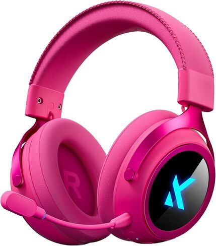 MCHOSE X9 Wireless Gaming Headset with 200 Hours Battery Life, 2.4GHz/Wireless/Wired, 53mm Driver, 7.1 Surround Sound, Low Latency Mic, RGB, Multi-Platform Compatibility, Mobile in Kuwait