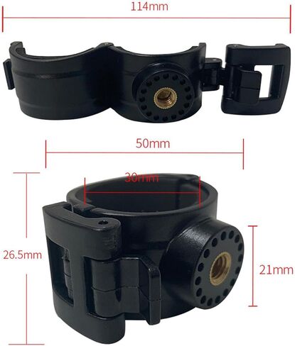 4 Pack Mount Holder Flashlight Bracket Clamp Universal 6mm Thread PP Material Easy Buckle Install Suitable for Bikes Motorcycles in Kuwait