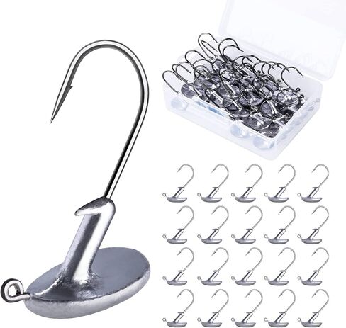 Goture Stand Up Fishing Jig Head Hooks Set with Tackle Box in Kuwait
