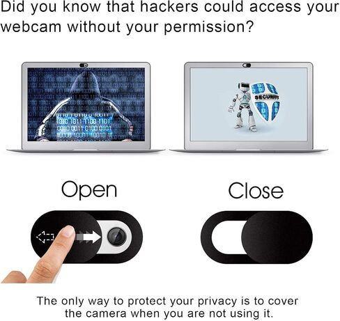 Privacy Camera Cover Security Blocker Compatible with Samsung Galaxy S25, Webcam Closure Black in Kuwait