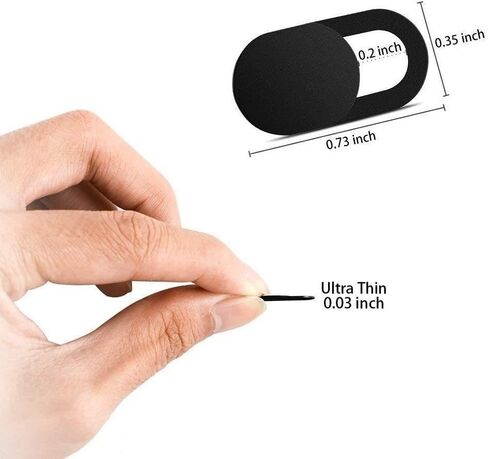 Privacy Camera Cover Security Blocker Compatible with Samsung Galaxy S25, Webcam Closure Black in Kuwait