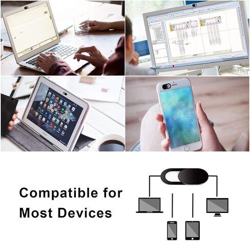 Privacy Camera Cover Security Blocker Compatible with Samsung Galaxy S25, Webcam Closure Black in Kuwait