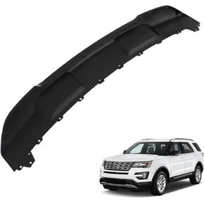 munirater Front Bumper Lower Valance Black Plastic Replacement for 2016-2017 Explorer FB5Z8419APTM FO1095262
