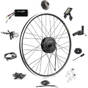 EBIKELING Waterproof Ebike Conversion Kit for Electric Bike 700C Front or Rear Wheel Electric Bicycle Hub Motor Kit 1500W 1200W 750W 500W Electric Bike Conversion Kit
