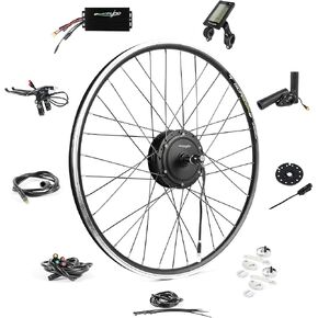 EBIKELING Waterproof Ebike Conversion Kit for Electric Bike 700C Front or Rear Wheel Electric Bicycle Hub Motor Kit 1500W 1200W 750W 500W Electric Bike Conversion Kit