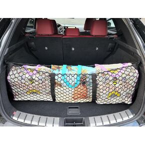 Envelope Style Trunk Mesh Cargo Net for Lexus NX 350 2022-2024 - Premium Trunk Organizer and Storage - Luggage Net for Crossover - Best Car Organizer for Lexus NX 450