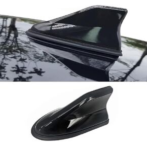 cerfioo Pack-1 Car Shark Fin Antenna, Car Signal Receiver, Car Roof Decorations, Universal Automobile Accessories, for Most Cars, Trucks and Vans (Carbon Fiber Black)