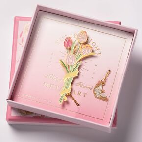 Teacher Appreciation Gifts Metal Flower Bookmarks for Women Book Lovers Unique Spiritual Gifts for Book Club Inspirational Gifts for Book Readers Personalized Book Markers for Friends Sakura