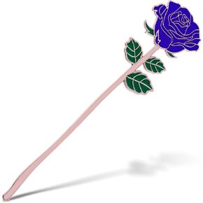 هدية إشارة مرجعية من Bewudy Red Rose، حامل صفحة كتاب معدني لمحبي القراءة، هدايا تقدير المعلم، هدية عيد الحب في عيد الأم، عيد الميلاد، هدية عيد ميلاد لمحبي الكتب (الوردي الوردي)
