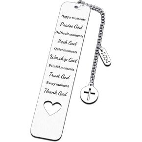 Bible Verse Bookmarks Inspirational Gifts for Women Men 2024 Christian Religious Scripture Gifts for Friend Baptism Faith Birthday Christmas Present for Son Daughter First Communion Gifts for Godchild