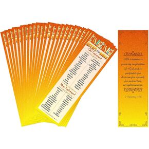 Pack of 60 Books of The Bible Bookmarks Christian Inspirational Bible Bookmark Religious Bookmarks for Readers, Kids, Teens, Men or Women Home Classroom Office Supplies, 2 x 6.5 Inches
