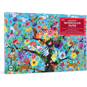 eeBoo: Tree of Life Watercolor Pad - 16 Sheets, 85 lB Paper, 9.5 x 6.5 Book, Neutral PH & Chlorine-Free, Painting Art Supplies, Kids Age 3+