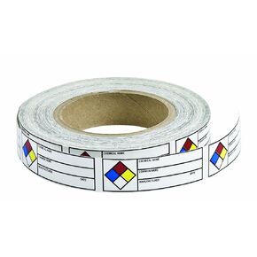 Brady 102844 Paper Label B235 1x3 Right-To-Know Label W/NFPA Diamond , 1" Height x 3" Width (720 Labels per Roll, 1 Roll per Package)