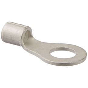 NSI Uninsulated Ring Terminal, 12-10 Wire Size, 1/4" Stud Size, 0.472" Width, 0.906" Length