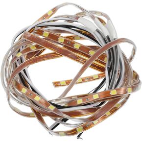 uxcell 4pcs 17.7 Inch LED Strip Light Decoration Cuttable Waterproof White Still Light for Car Truck Cargo Trailer RV Motorcycle Marine Boat