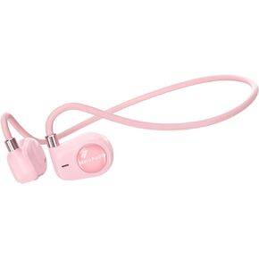 MeloAudio Kids Headphones, Open Ear Headphones, Kids Wireless Headphones with Microphone, Pink Headphones for Girls, Ultra-Light, Perfect for iPad, Tablet, Home, School, Travel, Sports
