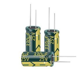 Cermant 20pcs 16V 330UF Capacitor 6x12MM(0.24x0.47in) High Frequency Aluminum Electrolytic Capacitors for TV, LCD Monitor, Game