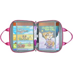 Carrying Bag Compatible with Leapfrog LeapReader System Learn-to-Read 10 Book Mega Pack, Compatible with Leapfrog LeapReader Reading and Writing System, Pink