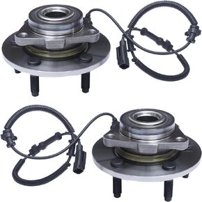 TUCAREST 515126 x2 Front Wheel Bearing and Hub Assembly Compatible with 2009-2010 Do-dge Ram 1500 (Fit from 09/2008), 2011 Ram 1500 [5-Stud Hub W/ABS]