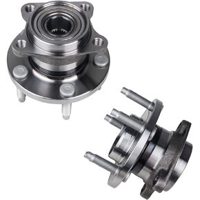 KUSATEC 512335 2PCS Rear Wheel Bearing and Hub Assembly Compatible with for Ford Edge, Lincoln MKX, 2007 2008 2009 2010 AWD Models Only, 5 Lug w/ABS