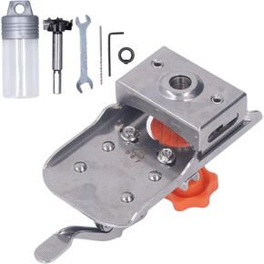 Concealed Hinge Jig Kit 35mm Adjustable Stainless Steel Cabinet Door Mounting Hole Drilling Puncher Locator