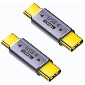 USB C Male to Male Adapter Extender .Type C Coupler with PD 100W 40 Gbps 8K/60hz Video Compatible for Thunderbolt 4/3, MacBook Pro/Air, Laptop, Tablet, Phone and More Type C Devices in Kuwait