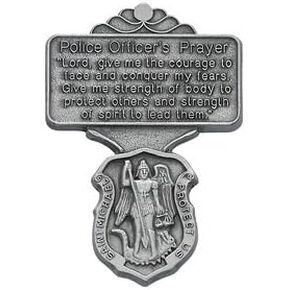 St. Michael Police Officer Prayer Visor Clip