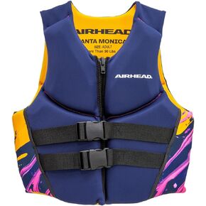 Airhead Santa Monica Life Vest Multiple Sizes - Swim Vests for Adults, Children & Youth - Kwik Dry Neolite Fabric - USCG Approved