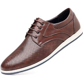 Men's Fashion Casual Oxford Shoes Lace-up Formal Sneakers