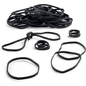 PlasticMill Rubber Bands - #33 Size - Black Rubberbands - 2LB/1000 Count