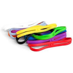 GRIFITI Band Joes X Cross Style 6" ألوان متنوعة 20 حزمة كبيرة من الأربطة المطاطية المرنة القوية للطهي بالضغط، المكتب، الألغاز، ألعاب الطاولة، الحرارة الباردة للأشعة فوق البنفسجية كبيرة ملونة ثقيلة عملاقة من مطاط السيليكون
