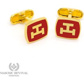 أزرار أكمام رويال آرتش (أحمر/ذهبي) in Kuwait