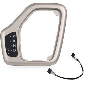 Shifter Bezel with Harness Compatible with Jeep Cherokee 2014 2015 2016 2017 2018 Center Transmission Bezel Gold Replace # 601-401 5YD27LS5AA 68413957AA